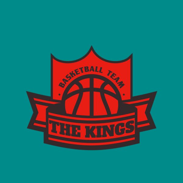 The Kings Basketball team Logo Template Thumbnail
