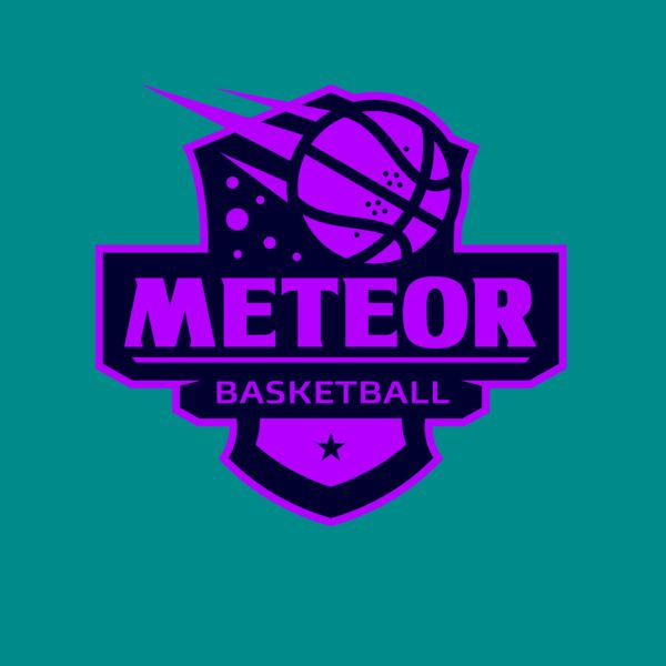 Meteor Basketball logo template Thumbnail