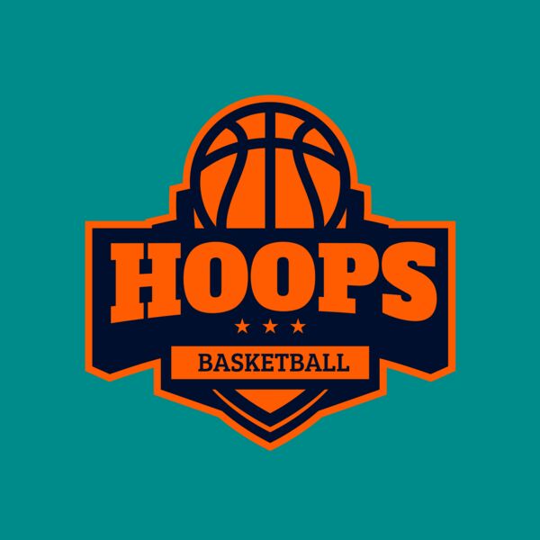 Hoops Basketball logo template 03 Thumbnail