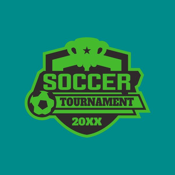 Soccer Tournament logo template 02 Thumbnail