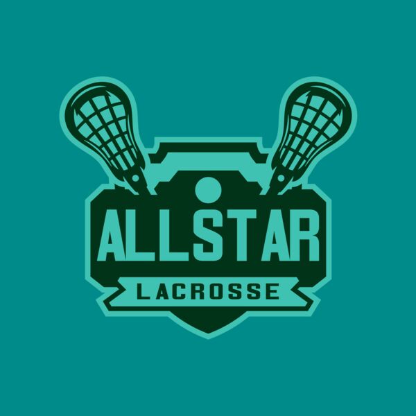 All stars Lacrosse Logo Template Thumbnail
