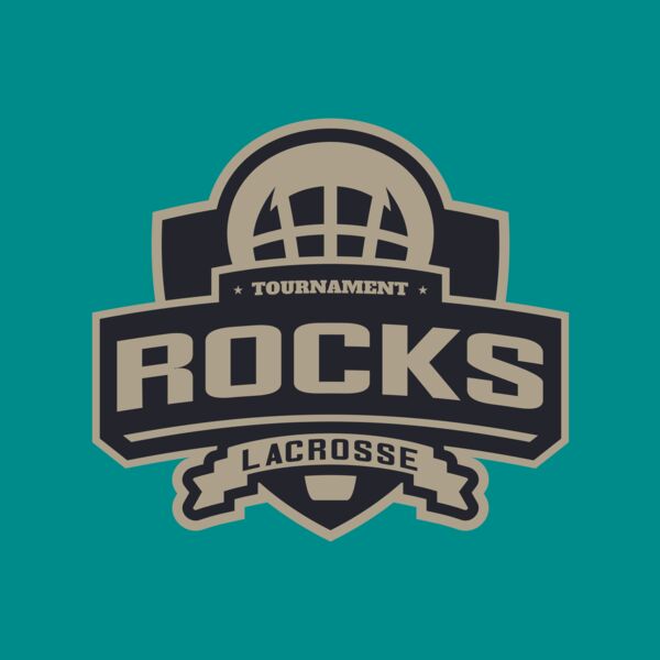 Rocks Tournament Lacrosse Logo Template Thumbnail