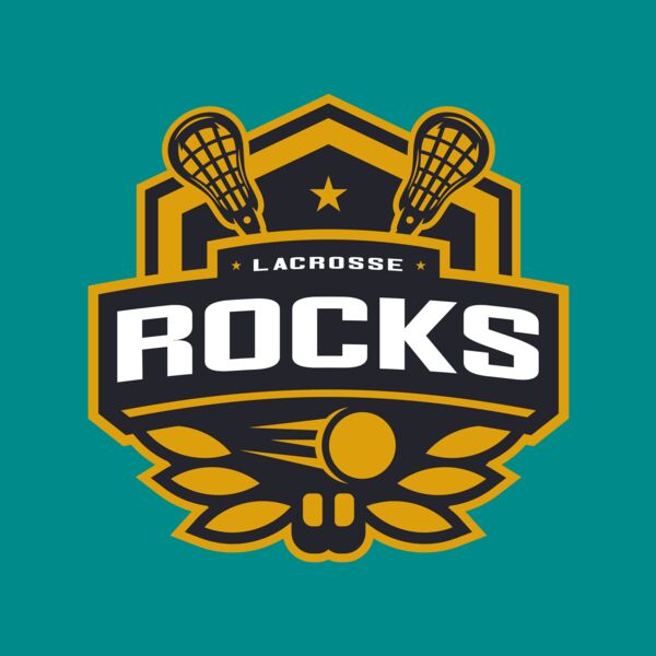 Rocks Lacrosse Logo Template Thumbnail