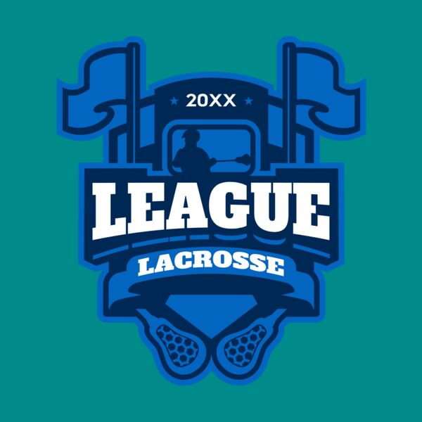 League Lacrosse Logo Template Thumbnail