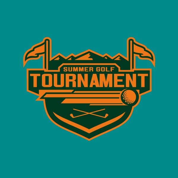 Tournament Summer golf logo template	02 Thumbnail