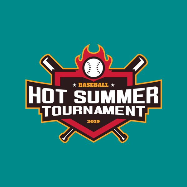 Hot Summer Tournament Baseball logo 01 Thumbnail