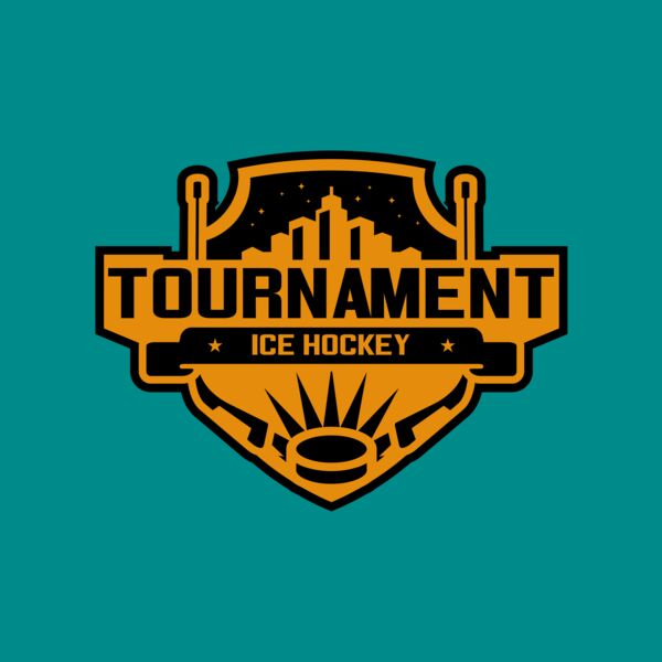 Tournament Ice Hockey logo template 02 Thumbnail
