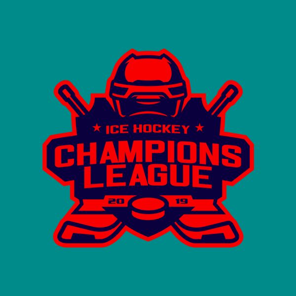Champions League Ice Hockey logo template Thumbnail