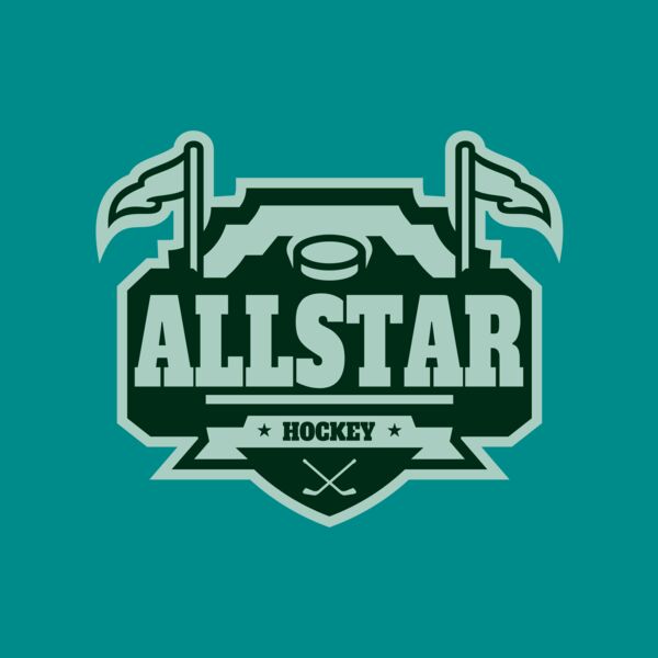 All Star Hockey Tournament logo template 02 Thumbnail