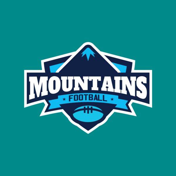 Mountains Football logo template Thumbnail