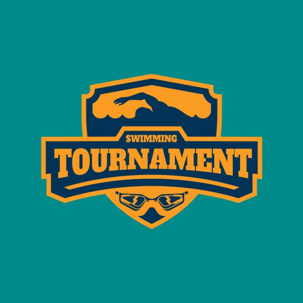 Swimming Tournament logo template 02 Thumbnail