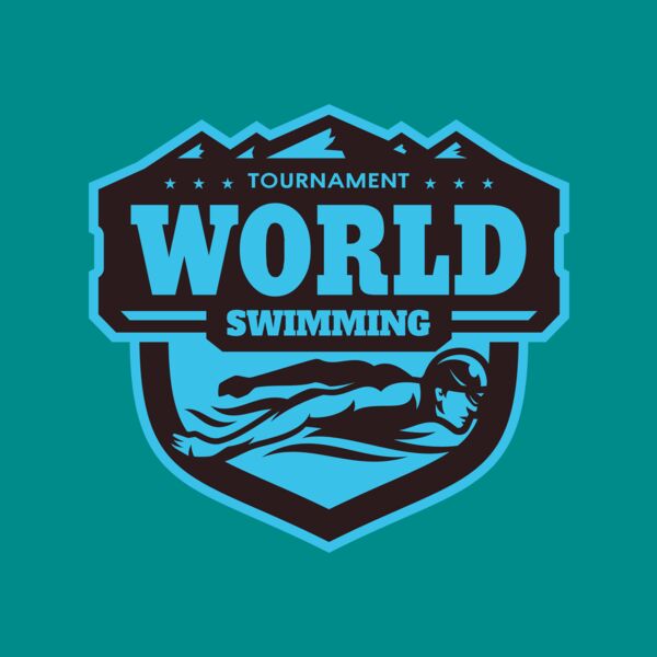 World Tournament Swimming logo template Thumbnail