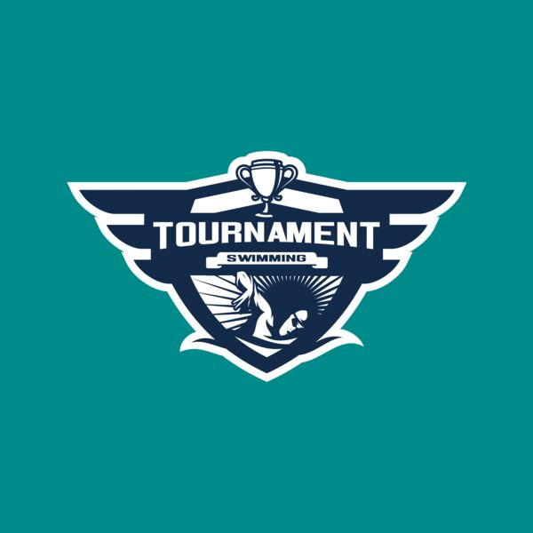 Swimming Tournament logo template 04 Thumbnail