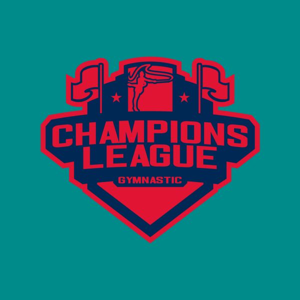 Champions League Gymnastic logo template Thumbnail
